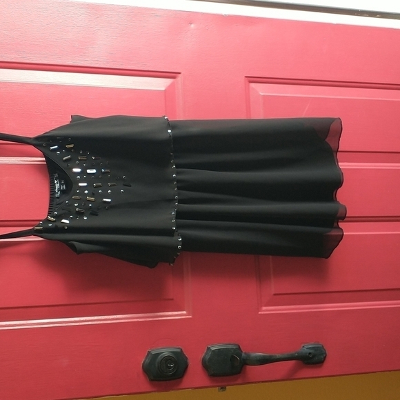 Sequin Hearts party dress! Size M - Picture 2 of 8